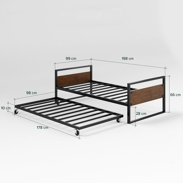 Trent Austin Barrett Metal Daybed with Trundle PullOut & Reviews